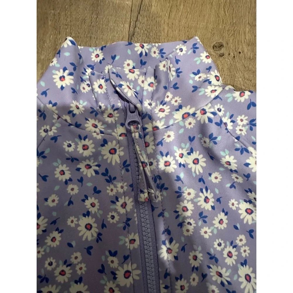 Gap‎ Kids Rash Guard Swim One-Piece Warm Violet XS